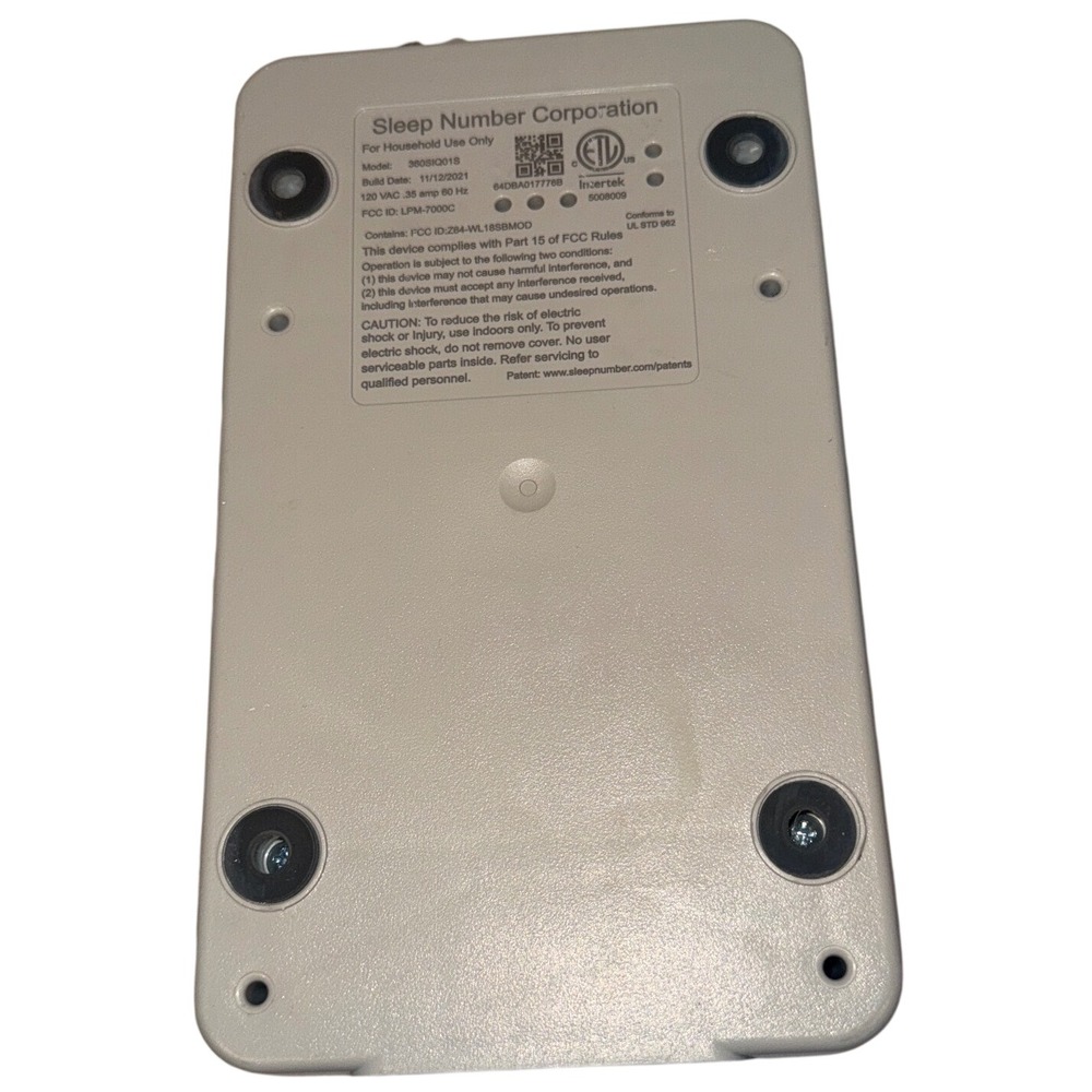 Sleep Number 360 Smart Bed Air Pump Control Box Model 360SIQ01B C4 Series